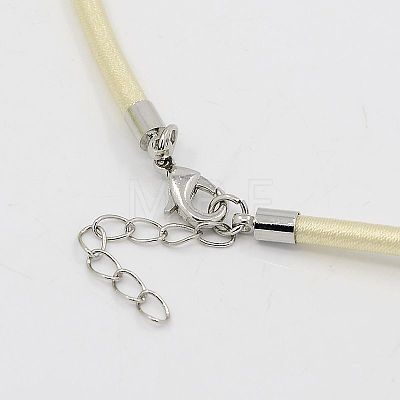 Silk Cord Necklaces Making NFS005-17-1