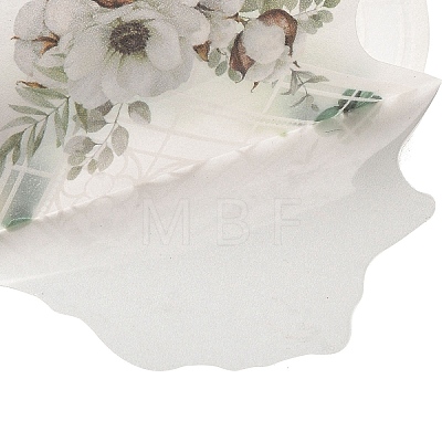 Window & Flower Paper Stickers Set DIY-G120-02B-1