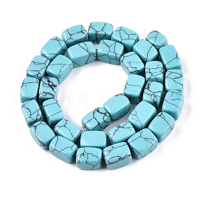 Synthetic Turquoise Dyed Beads Strands G-T138-99-1