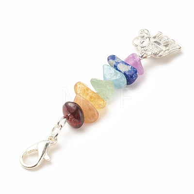 Chakra Theme Natural Gemstone Pendant Decorations LS-X1-HJEW-JM00645-04-1