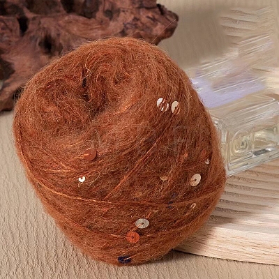 Sequin Mohair Yarn PW-WG50952-08-1