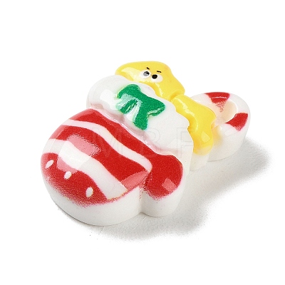 Christmas Theme Opaque Resin Decoden Cabochons RESI-F053-C03-1