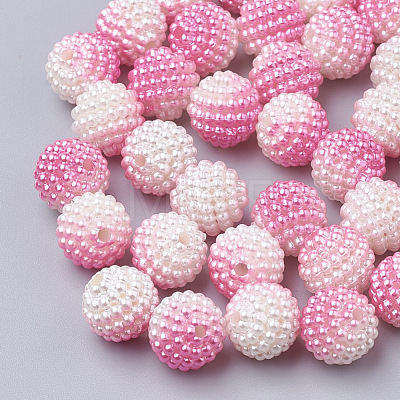 Imitation Pearl Acrylic Beads OACR-T004-10mm-14-1