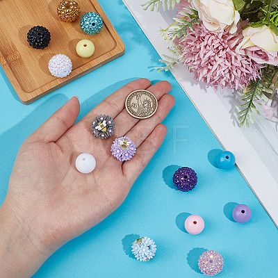 6Pcs 6 Colors Handmade Polymer Clay Beads CLAY-PA0001-47-1