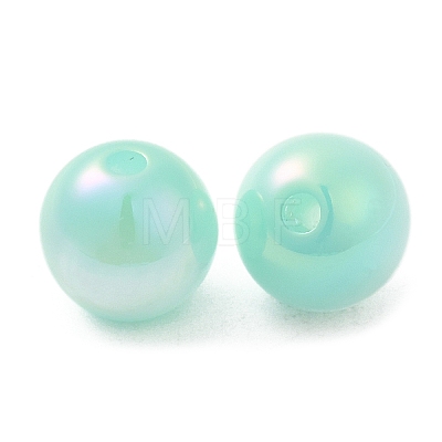 Iridescent Opaque Resin Beads RESI-Z015-01B-05-1