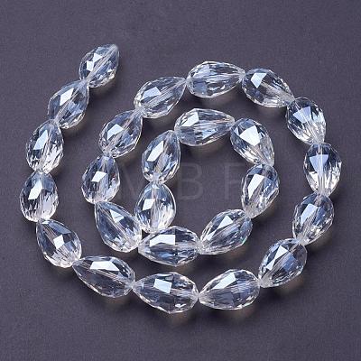 Transparent Glass Bead Strands EGLA-E049-NB01-1