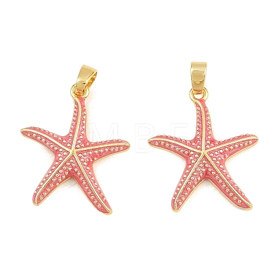 Brass Enamel Pendants KK-E800-08B-G-1