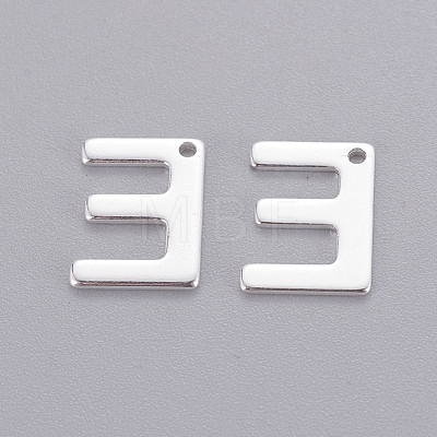 201 Stainless Steel Charms STAS-L232-007E-1