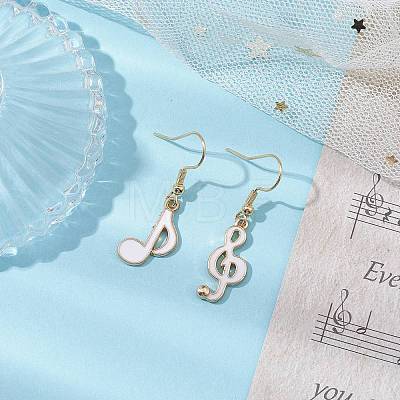 Alloy and Enamel Dangle Earrings for Woman EJEW-JE06019-1