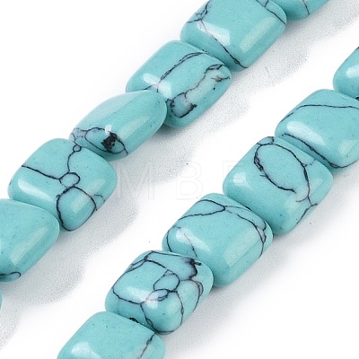 Synthetic Turquoise Beads Strands G-M435-A15-01-1