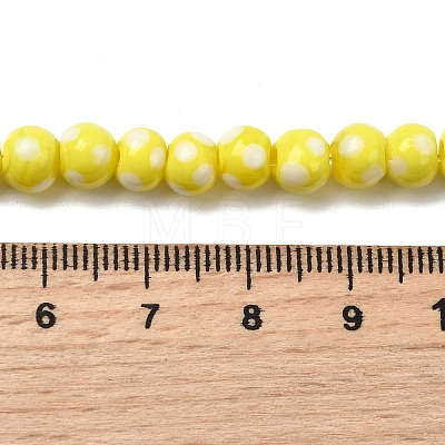 Handmade Lampwork Beads LAMP-D002-6mm-01D-1
