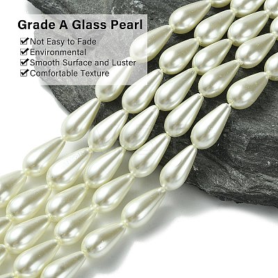 Glass Pearl Beads X-HY-AB426-EM099-1