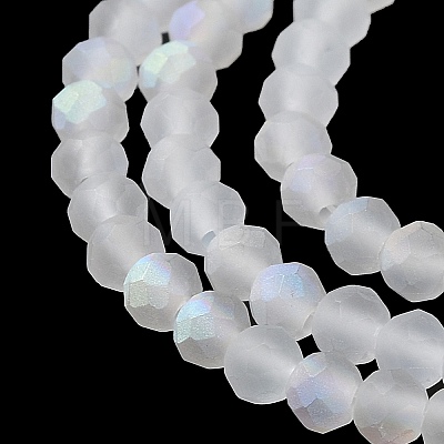 Transparent Glass Beads Strands EGLA-A044-T8mm-MB19-1