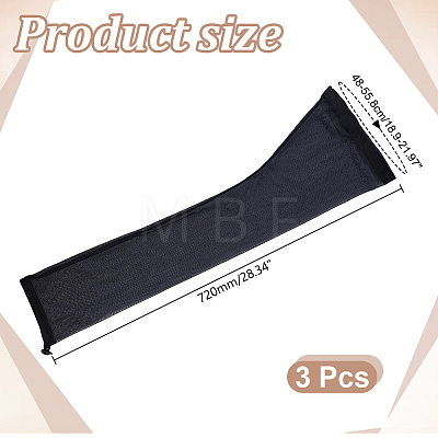 3Pcs Polyester Wig Caps Set DIY-HY0003-65B-1