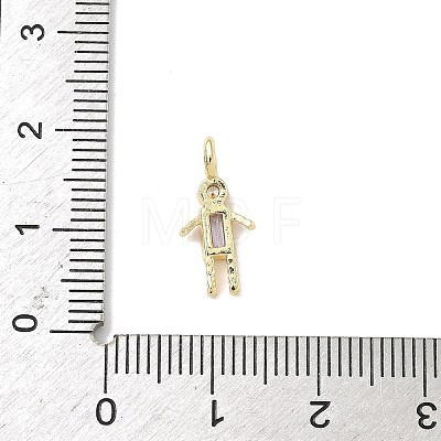 Brass Micro Pave Cubic Zirconia Pendants ZIRC-I356-17G-A10-1