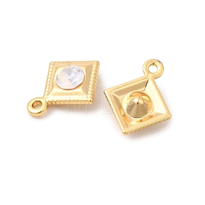 Brass Glass Charms KK-P340-08G-03-1