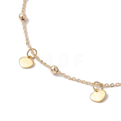 Brass Cable Chain Anklets AJEW-AN00601-03-1