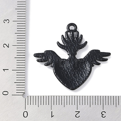 Rack Plating Alloy Enamel Pendants PALLOY-F018-32EB-02-1