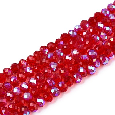 Electroplate Glass Beads Strands EGLA-A044-T3mm-L01-1