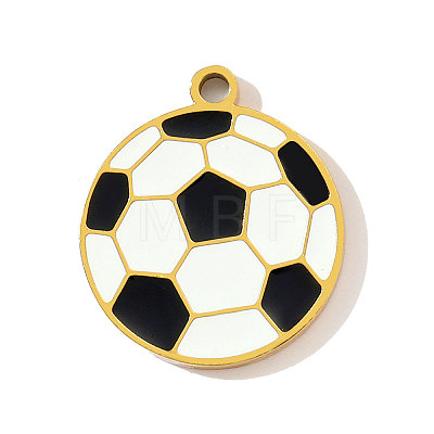 304 Stainless Steel Enamel Pendants STAS-OY003-18G-1