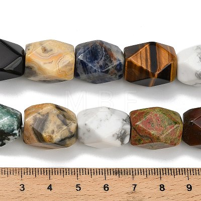 Natural Mixed Gemstone Beads Strands G-D354-A01-1