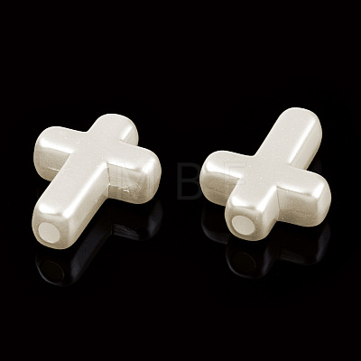 ABS Plastic Imitation Pearl Beads OACR-T018-06-1