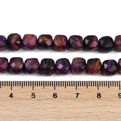 Natural Tiger Eye Dyed Beads Strands G-H028-A01-07A-1