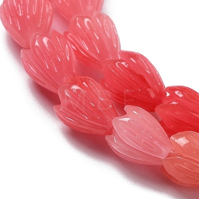 Synthetic Coral Beads Strands G-Q1007-01A-01-1