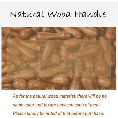DIY Wood Wax Seal Stamp AJEW-WH0131-071-1