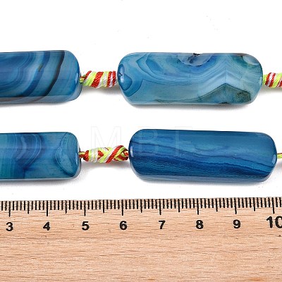 Natural Yellow Agate Beads Strands G-H342-B04-01-1