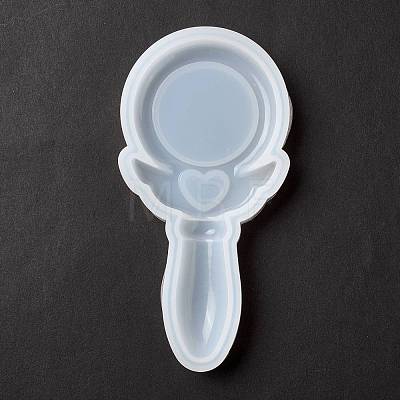 Round with Wing Shape DIY Magic Stick Silicone Molds DIY-F114-23-1