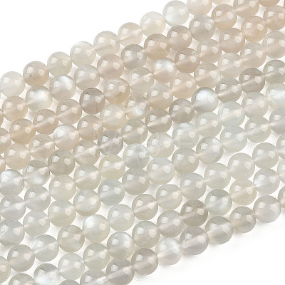 Natural White Moonstone Beads Strands G-Z137-A01-6mm-1