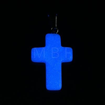 Synthetic Luminous Stone Dyed Pendants G-H308-06P-02-1