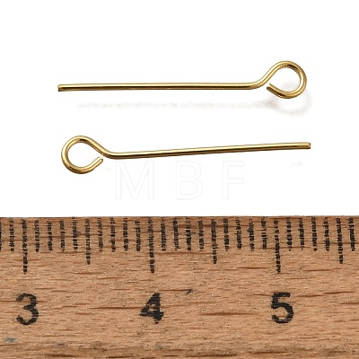 Brass Eye Pins KK-H502-02C-G-1