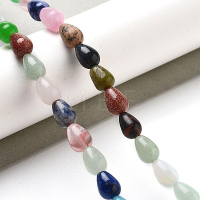 Natural & Synthetic Mixed Gemstone Beads Strands G-B106-A30-01-1