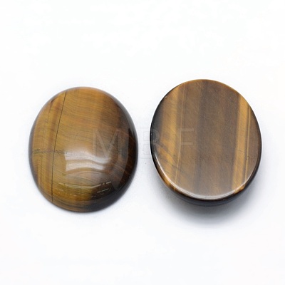 Natural Tiger Eye Cabochons G-P393-I11-1