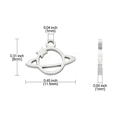 304 Stainless Steel Charms STAS-CJC0008-05P-1