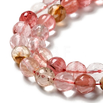 Cherry Quartz Glass Beads Strands G-P476-01C-01-1