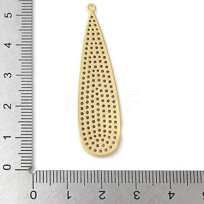 Brass Micro Pave Cubic Zirconia Pendants KK-P290-59G-1