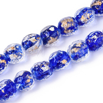 Handmade Lampwork Beads FOIL-T007-03E-1