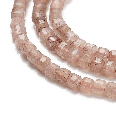 Natural Strawberry Quartz Beads Strands G-H042-B19-01-1