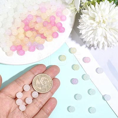 280Pcs Transparent Glass UV Reactive Beads DGLA-PA0001-10B-1