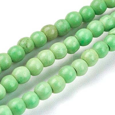 Synthetic Turquoise Beads Strands TURQ-G106-4mm-02-1