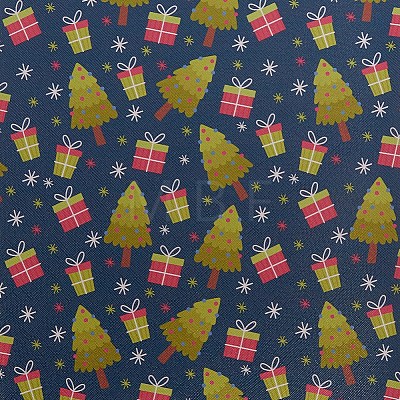 Christmas Theme Printed PVC Leather Fabric Sheets DIY-WH0158-61C-12-1