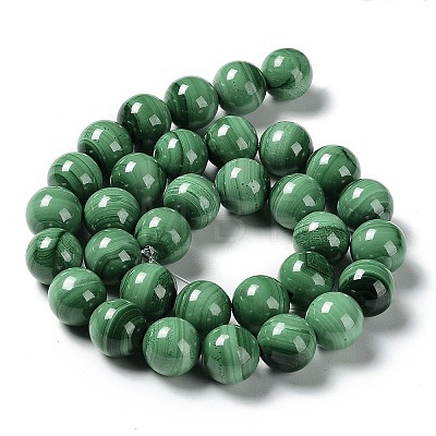 Natural Malachite Beads Strands G-F571-27AB1-16mm-1