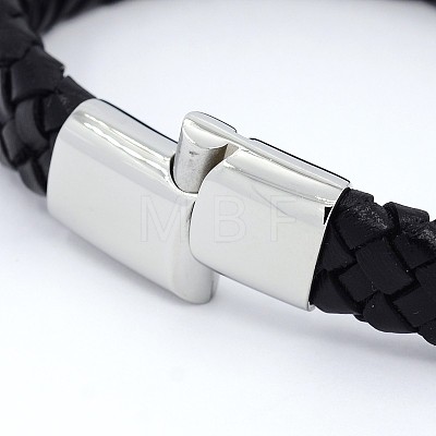 Unisex Casual Style Braided Leather Bracelets Making BJEW-F119-10-1