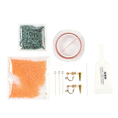 MIYUKI Seed Beads Branch Earrings Making Kits DIY-H165-03A-1