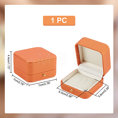 PU Leather Brooch Jewelry Box CON-WH0088-34-1