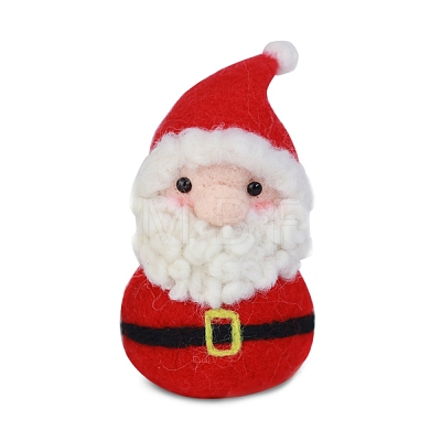 Christmas Theme Santa Claus Needle Felting Kit DIY-I092-03-1