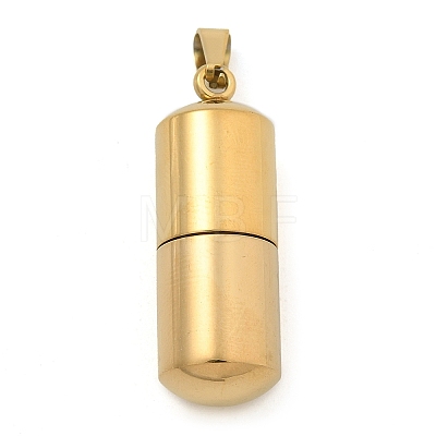 304 Stainless Steel Openable Urn Ashes Pendants STAS-M084-05A-1